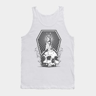 urban tribal skull Tank Top